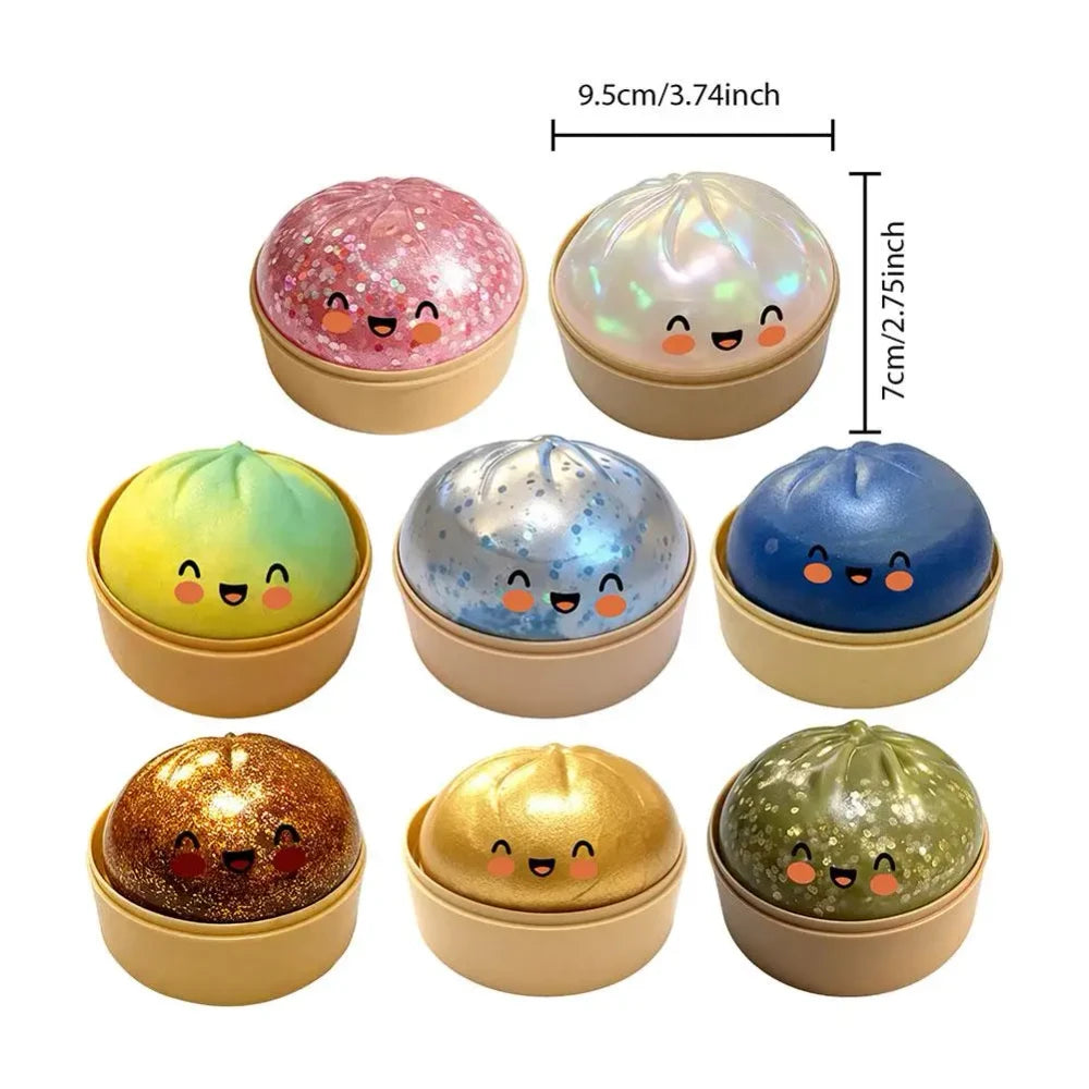 Rainbow Dumpling Squishy Toy