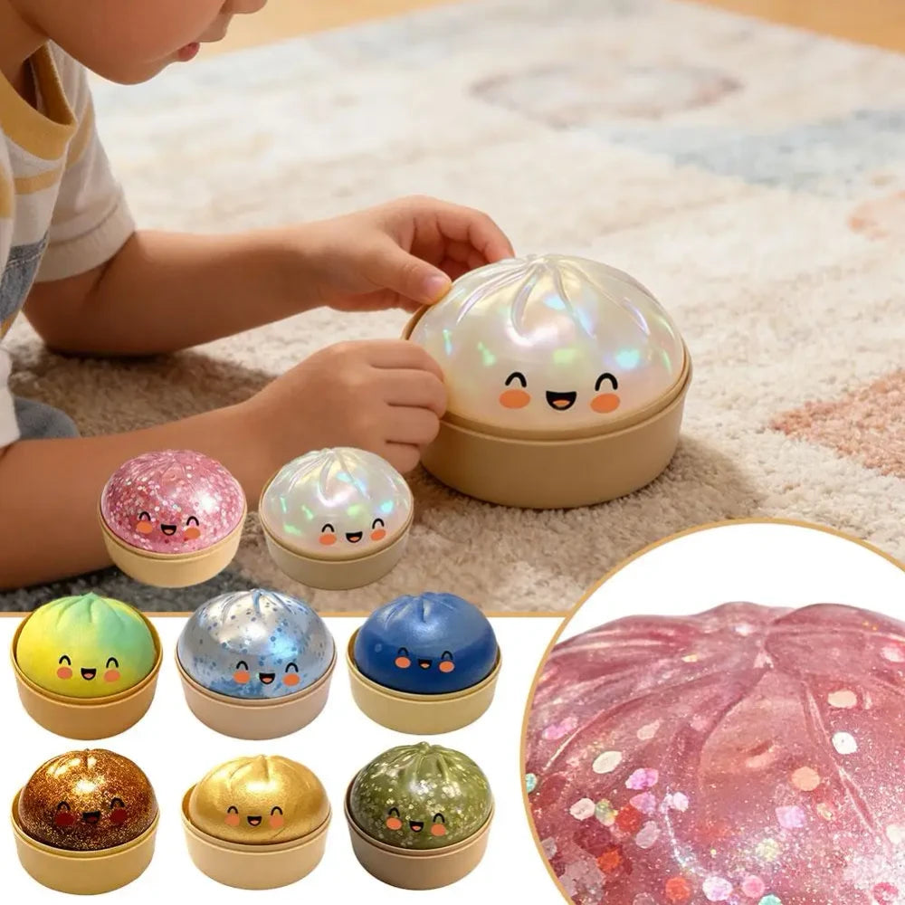 Rainbow Dumpling Squishy Toy