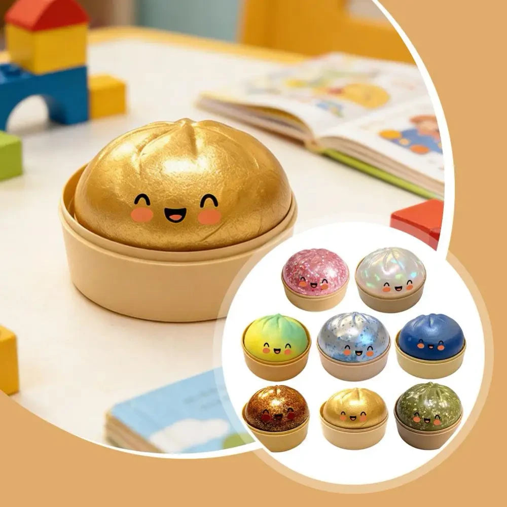 Rainbow Dumpling Squishy Toy