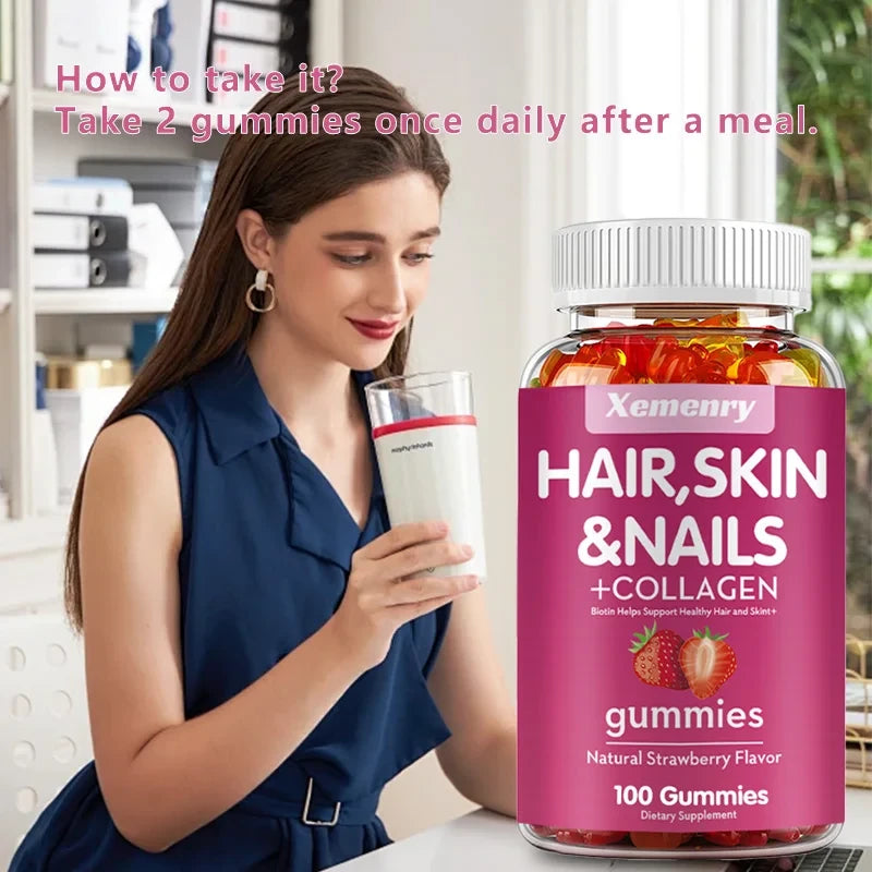 Biotin Gummies Hair Skin Nails